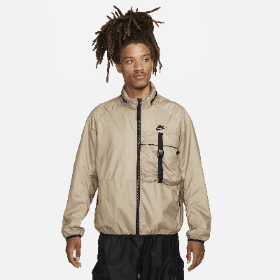 Shop Nike Men's  Sportswear Tech Woven N24 Packable Lined Jacket In Brown