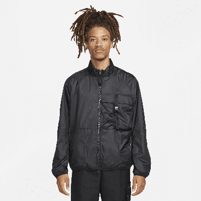 Shop Nike Men's  Sportswear Tech Woven N24 Packable Lined Jacket In Black