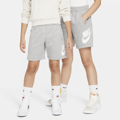 Shop Nike Sportswear Club Fleece Big Kids' French Terry Shorts In Grey