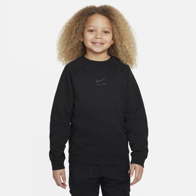 Shop Nike Air Big Kids' Sweatshirt In Black