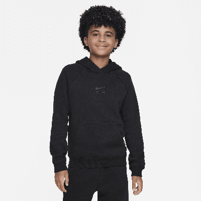 Shop Nike Air Big Kids' Pullover Hoodie In Black