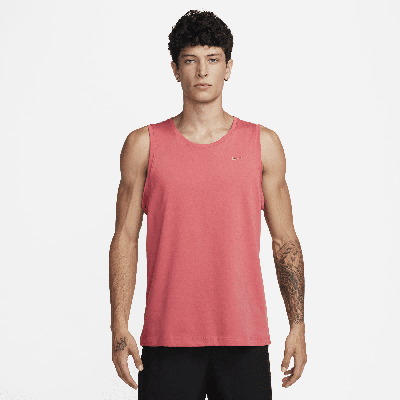 Shop Nike Men's Primary Dri-fit Versatile Tank Top In Red