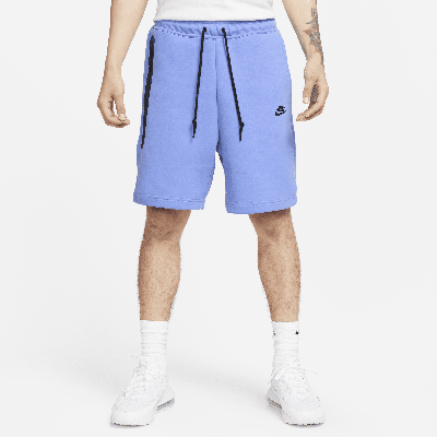 Shop Nike Men's  Sportswear Tech Fleece Shorts In Blue