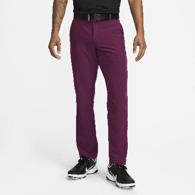 Shop Nike Men's Dri-fit Vapor Slim-fit Golf Pants In Red