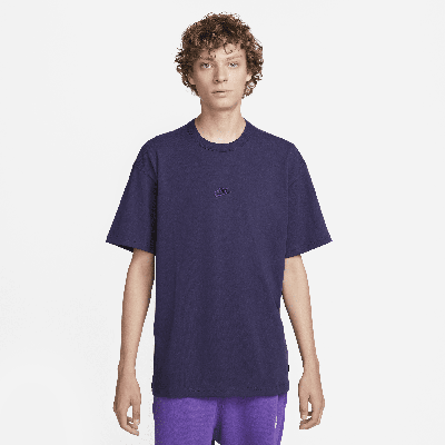 Shop Nike Men's  Sportswear Premium Essentials T-shirt In Purple