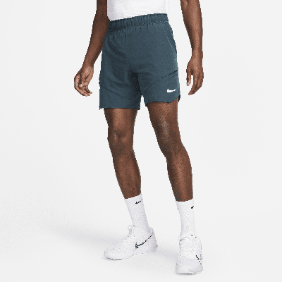 Shop Nike Men's Court Dri-fit Advantage 7" Tennis Shorts In Green