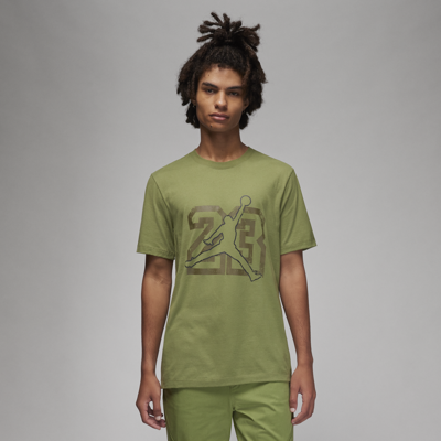 Shop Jordan Men's  Flight Essentials T-shirt In Green