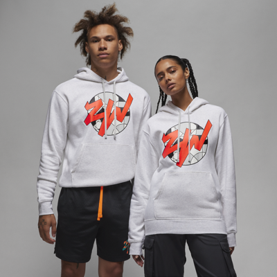 Shop Jordan Nike Men's Zion Graphic Fleece Pullover Hoodie In Brown