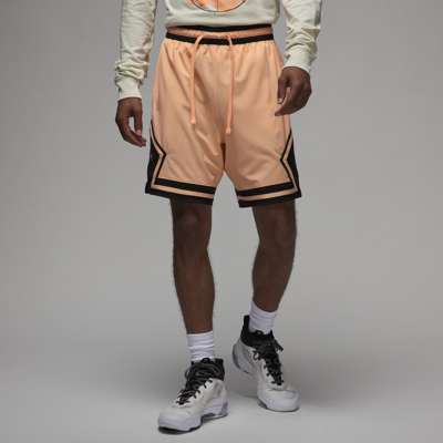 Shop Jordan Men's  Dri-fit Sport Woven Diamond Shorts In Orange
