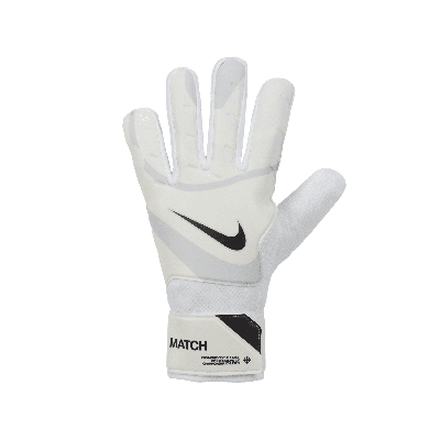 Shop Nike Unisex Match Soccer Goalkeeper Gloves In White