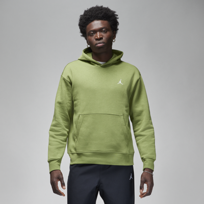 Shop Jordan Men's  Brooklyn Fleece Printed Pullover Hoodie In Green