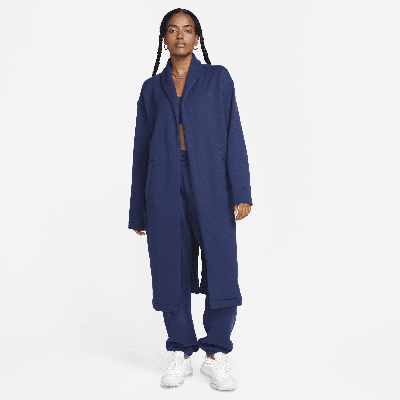 Shop Nike Women's  Sportswear Modern Fleece Oversized French Terry Duster In Blue