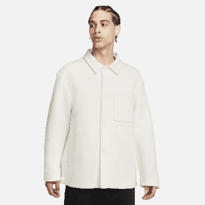 Shop Nike Men's  Sportswear Tech Fleece Reimagined Oversized Shacket In White