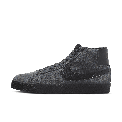 Shop Nike Unisex  Sb Zoom Blazer Mid Skate Shoes In Grey