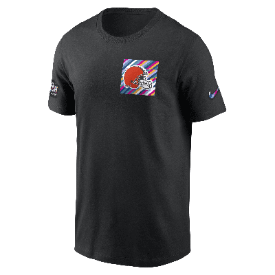 Shop Nike Cleveland Browns Crucial Catch Sideline  Men's Nfl T-shirt In Black