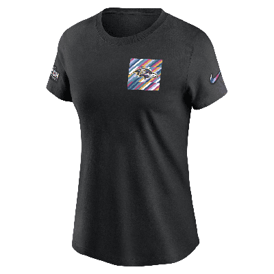 Shop Nike Baltimore Ravens Crucial Catch Sideline  Women's Nfl T-shirt In Black