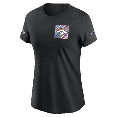 Shop Nike Denver Broncos Crucial Catch Sideline  Women's Nfl T-shirt In Black