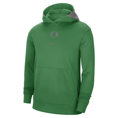 Shop Nike Men's College Dri-fit Spotlight (oregon) Hoodie In Green
