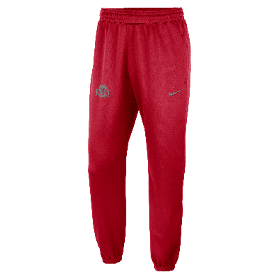 Shop Nike Men's College Dri-fit Spotlight (ohio State) Pants In Red