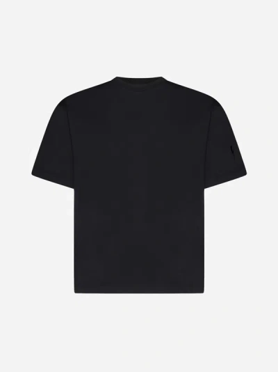 Shop Neil Barrett Double Cotton T-shirt In Black,white