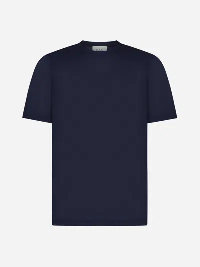 Shop D4.0 Wool T-shirt In Blue