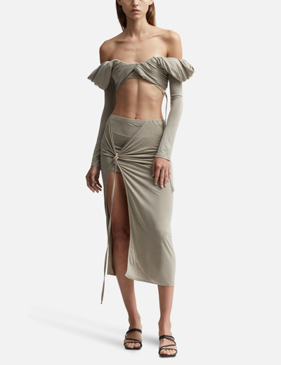 Jacquemus Le Haut Spalla In Green