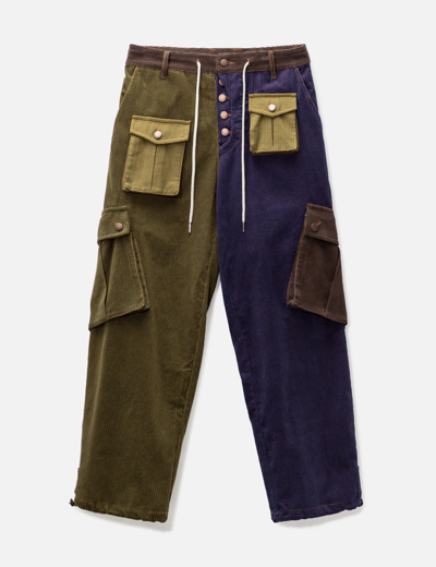 Fried Rice Cord Cargo Pant In Green