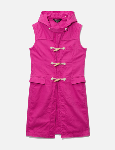 Shop Comme Des Garçons Hooded Vest In Purple
