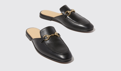 Scarosso Serena Mules In Black - Calf