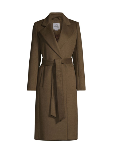 Shop Sam Edelman Women's Wool-blend Robe Coat In Mink