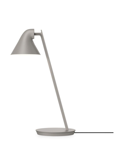 Shop Louis Poulsen Njp Mini Table Lamp In Light Aluminum Grey