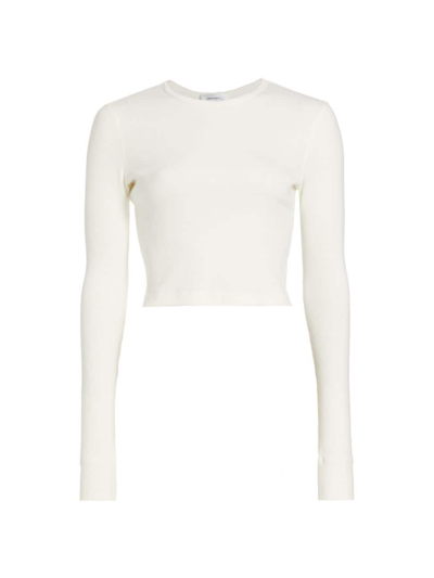 Shop Wardrobe.nyc Women's Hailey Bieber Long-sleeve T-shirt In Off White
