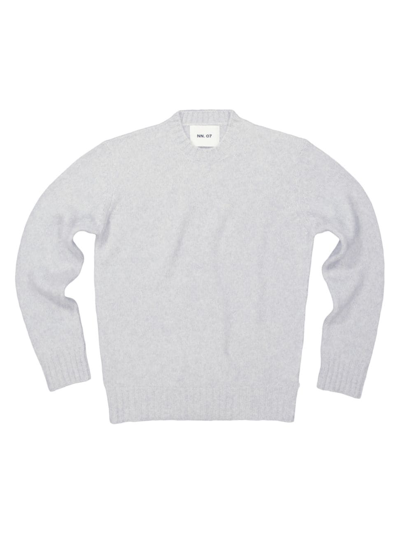 Shop Nn07 Men's Lee Wool-blend Sweater In Light Grey Melange