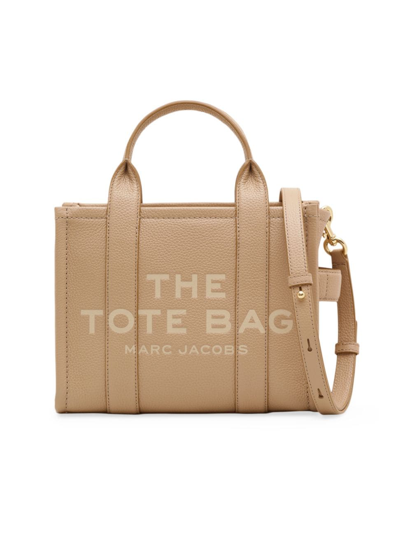 Shop Marc Jacobs Women's The Leather Small Tote In Camel