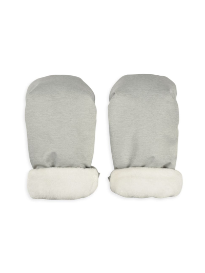 Shop Béaba Stroller Gloves In Grey