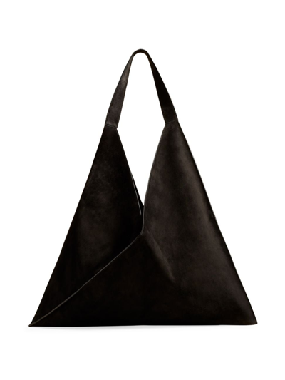 Shop Khaite Women's Sara Suede Tote Bag In Black