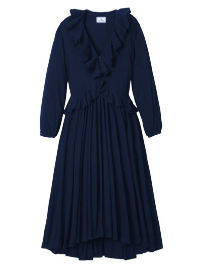 Shop Petite Plume Anna Nightgown In Navy