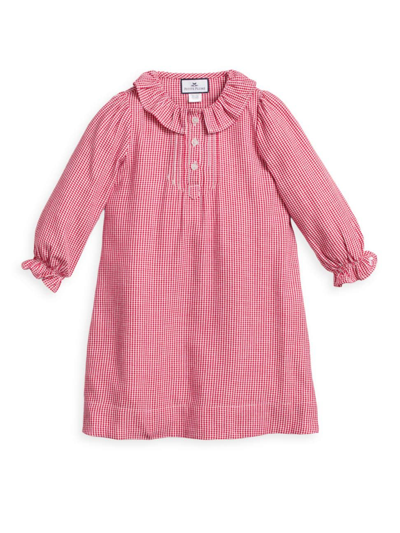 Shop Petite Plume Baby's, Little Girl's & Girl's Victoria Mini Gingham Nightgown In Red
