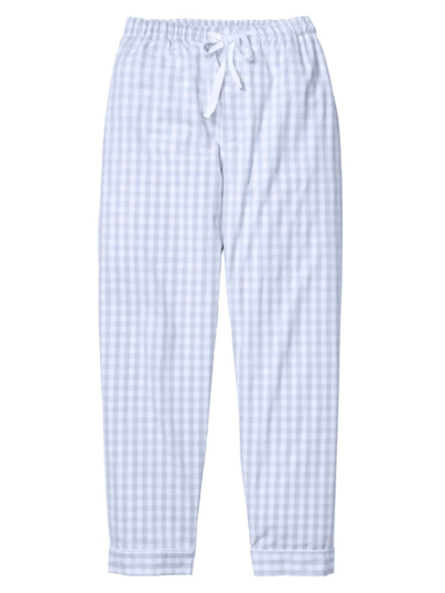 Shop Petite Plume Men's Checked Pajama Pants In Blue