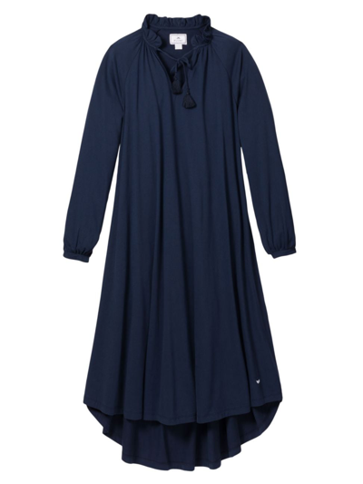 Shop Petite Plume Garbo Nightgown In Navy