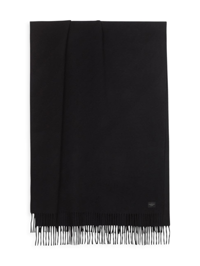 Shop Rag & Bone Women's Addison Wool Scarf In Black
