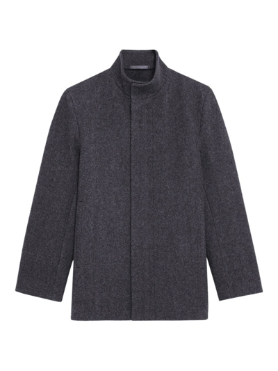 Shop Theory Men's Clarence Herringbone Wool-blend Overcoat In Pestle Multi