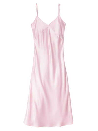 Shop Petite Plume Silk Cosette Night Dress In Pink