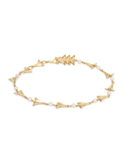 Shop Annoushka Women's  X Temperley London 18k Yellow Gold & Freshwater Pearl Bracelet
