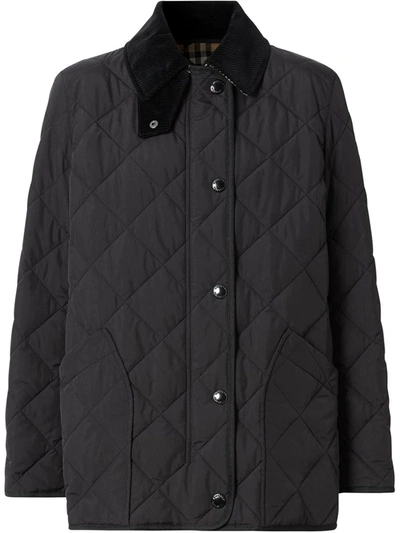 Shop Burberry W Quilts In Black