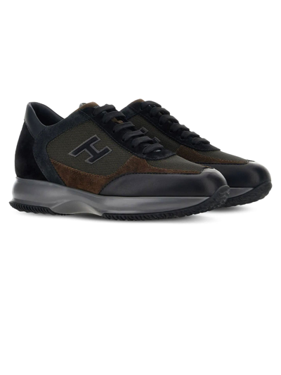 Shop Hogan Sneakers  Interactive Brown Black In Marrone