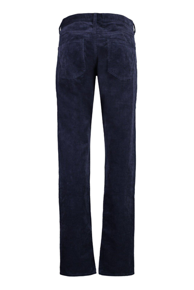 Shop Isabel Marant Jack Corduroy Trousers In Faded Night