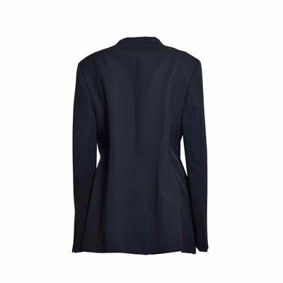 Shop Jil Sander Single-breasted V-neck Tailored Jacket In Nero