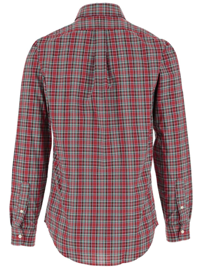 Shop Ralph Lauren Plaid-check Buttoned Shirt In Red