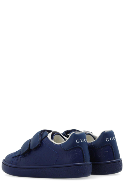 Shop Gucci Toddler Ace Sneakers In Blu
